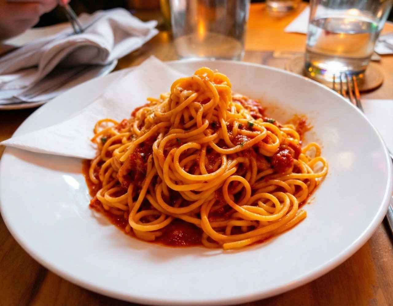 Pasta - after enhancement